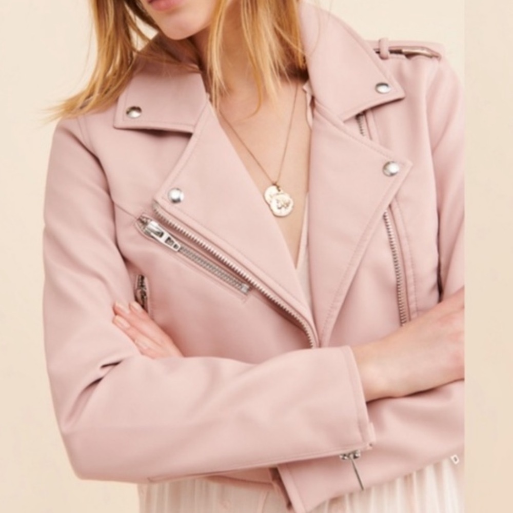BLANK NYC, Light Pink Moto Jacket